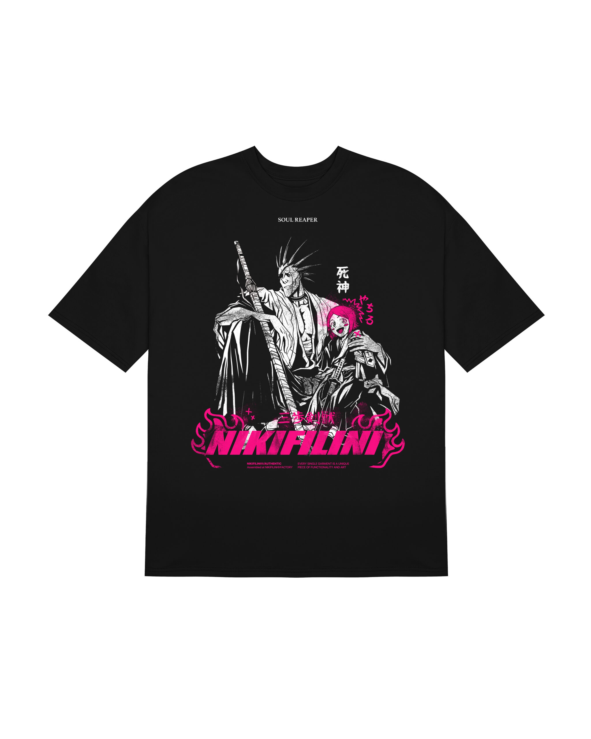 T SHIRT KENPACHI ZARAKAI BLK NIKIFILINI STORE t-shirt-kenpachi-zarakai-blk-nikifilini-store